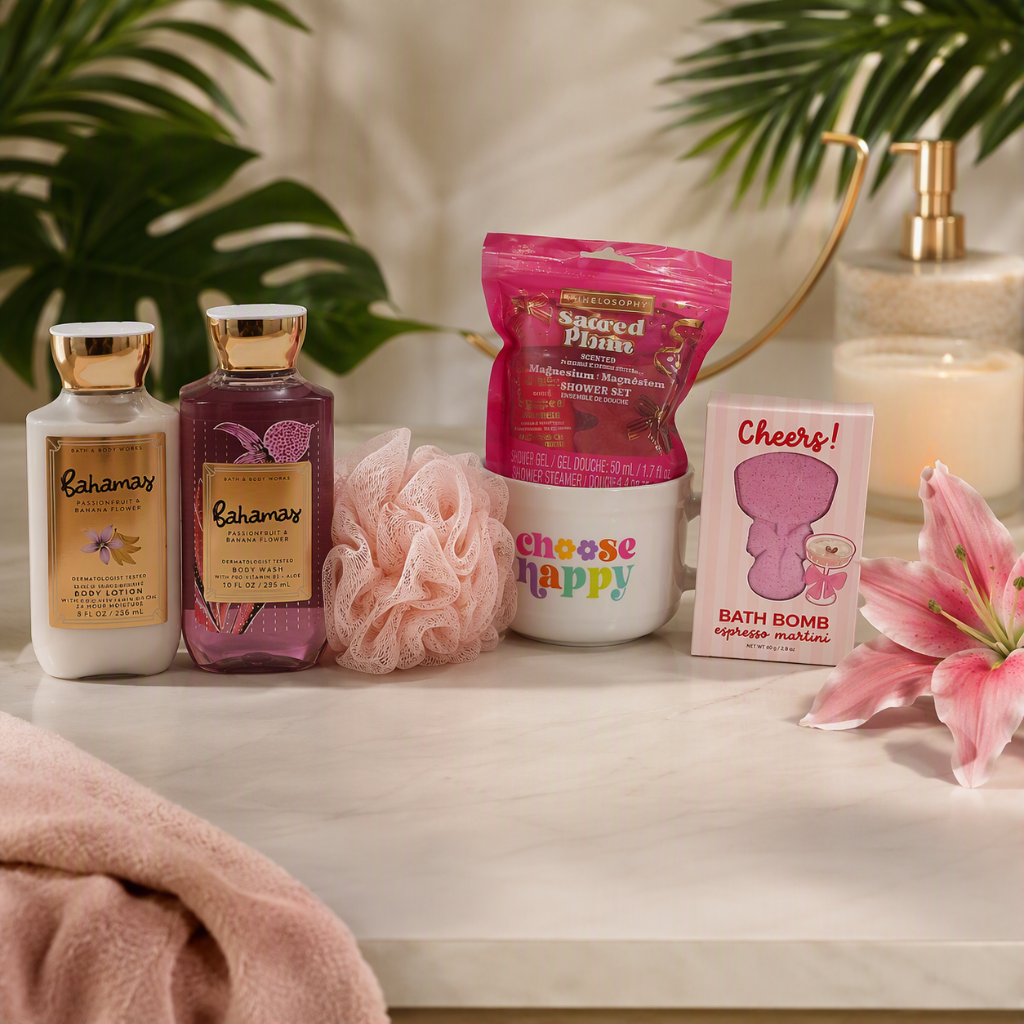 Escape to Paradise: The Bahamas Happy Time Home Spa Gift Box