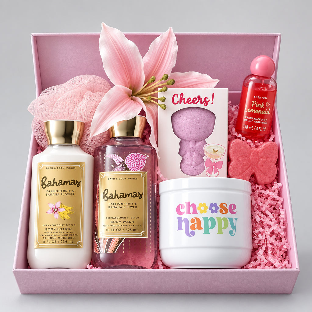 Escape to Paradise: The Bahamas Happy Time Home Spa Gift Box